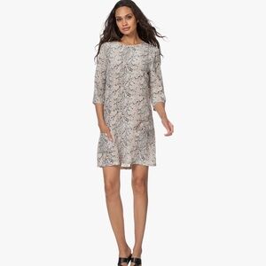 EQUIPMENT FEMME Women's Aubrey Silk Shirt Mini Dress Animal Print  Retail $295